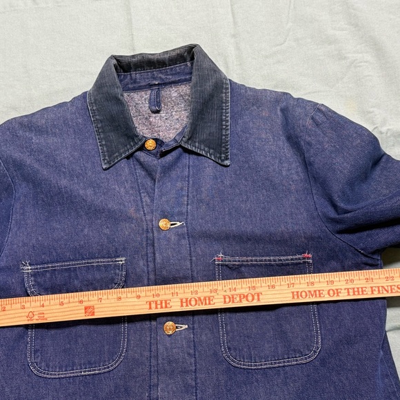 Vintage Wrangler Denim Chore Jacket Lined Size 40 - Picture 9 of 11